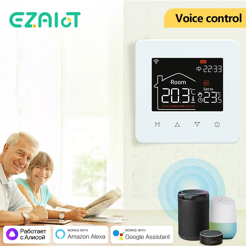 Smart Home Thermostat with WiFi Remote Control – Water, Electric & Gas Boiler Heating | Easy to Use, 2-Year Warranty, Best Price Guaranteed